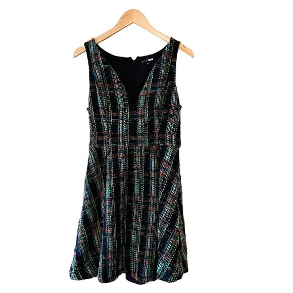 Slate & Willow Multicolored Classic Plaid Sleeveless Fit And Flare Dress Size 4 - Picture 2 of 11